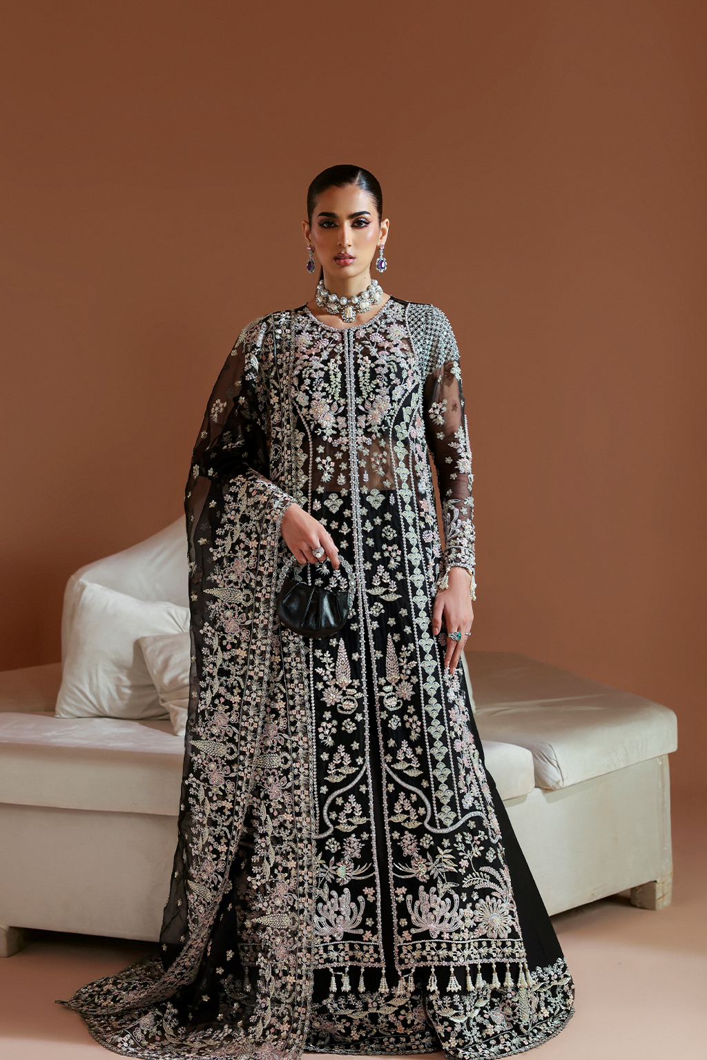 ASTRAL Raw Silk Pakistani Formal Dresses