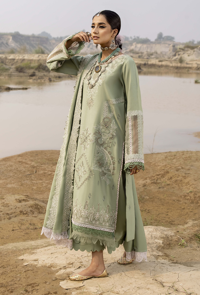 Sierra-D02 Premium Fabric Pakistani Winter Dresses - Humdum - 2