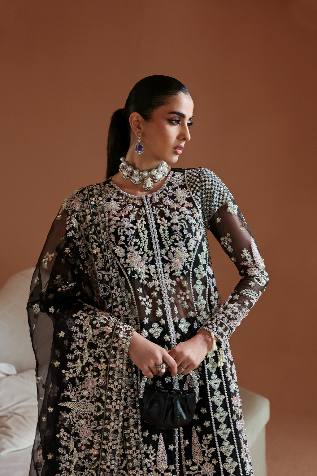 ASTRAL Raw Silk Pakistani Formal Dresses