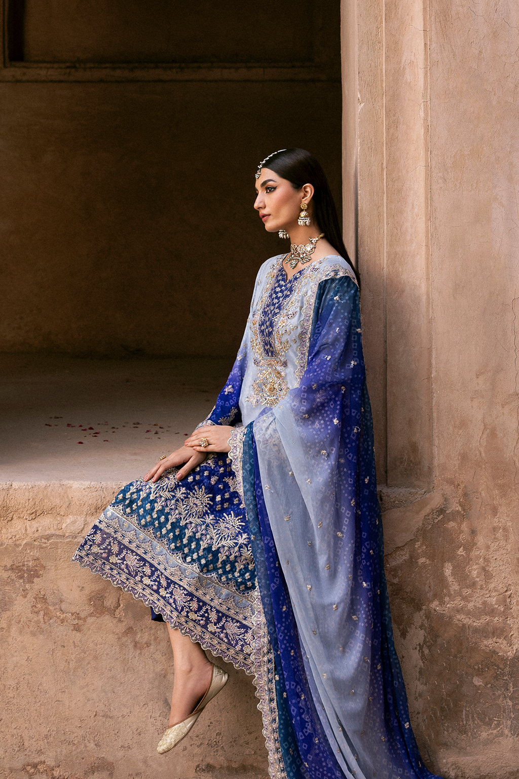AUREVIA Embroidered Pakistani Dress