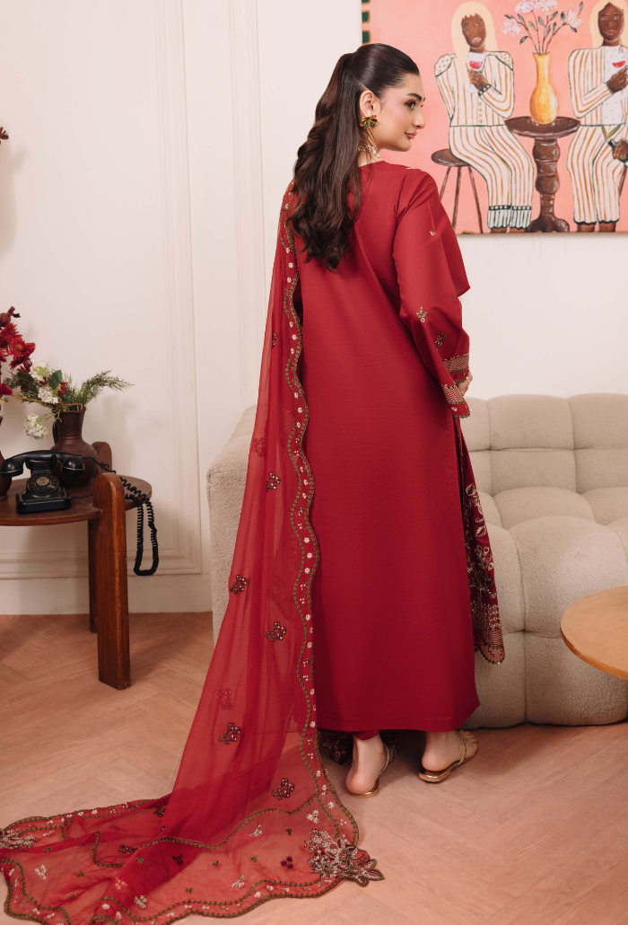 Mirha'2 - D09 Organza Pakistani Summer Dresses - Humdum - 2