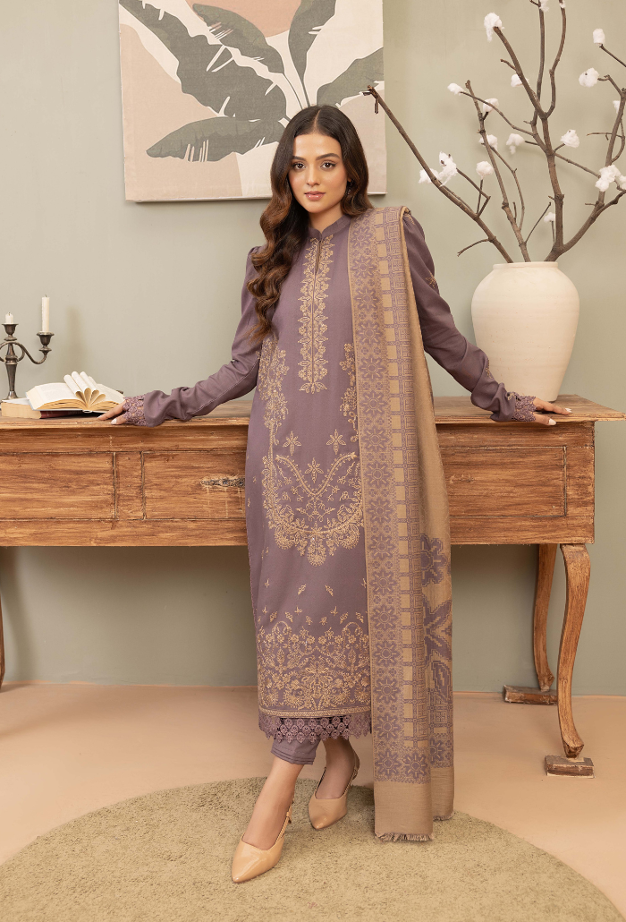 Carvan-D09 Premium Fabric Pakistani Winter Dresses - Humdum - 2