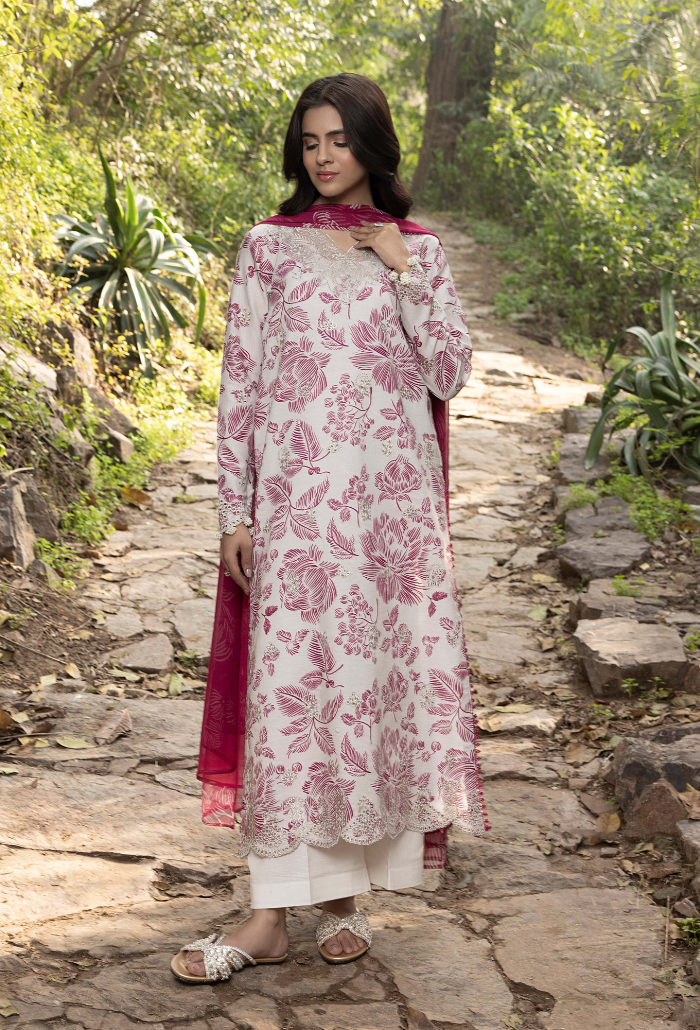 Eden Garden - D04 Chiffon Pakistani Summer Dresses - Humdum - 3