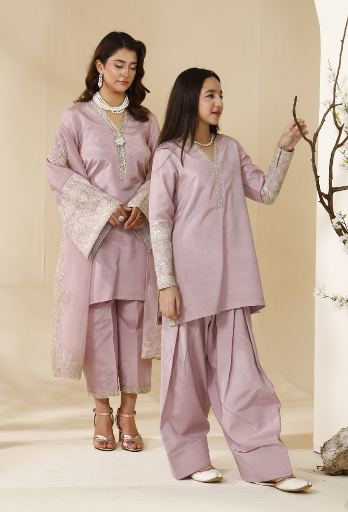 Rabt - D02 Raw Silk Pakistani Formal Dresses - Humdum - 8