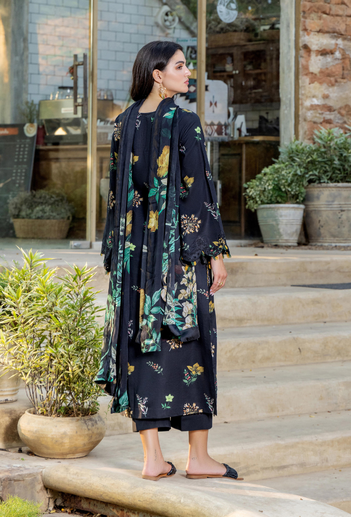 Scenery - Printkari D03 Chiffon Pakistani Summer Dresses - Humdum - 2