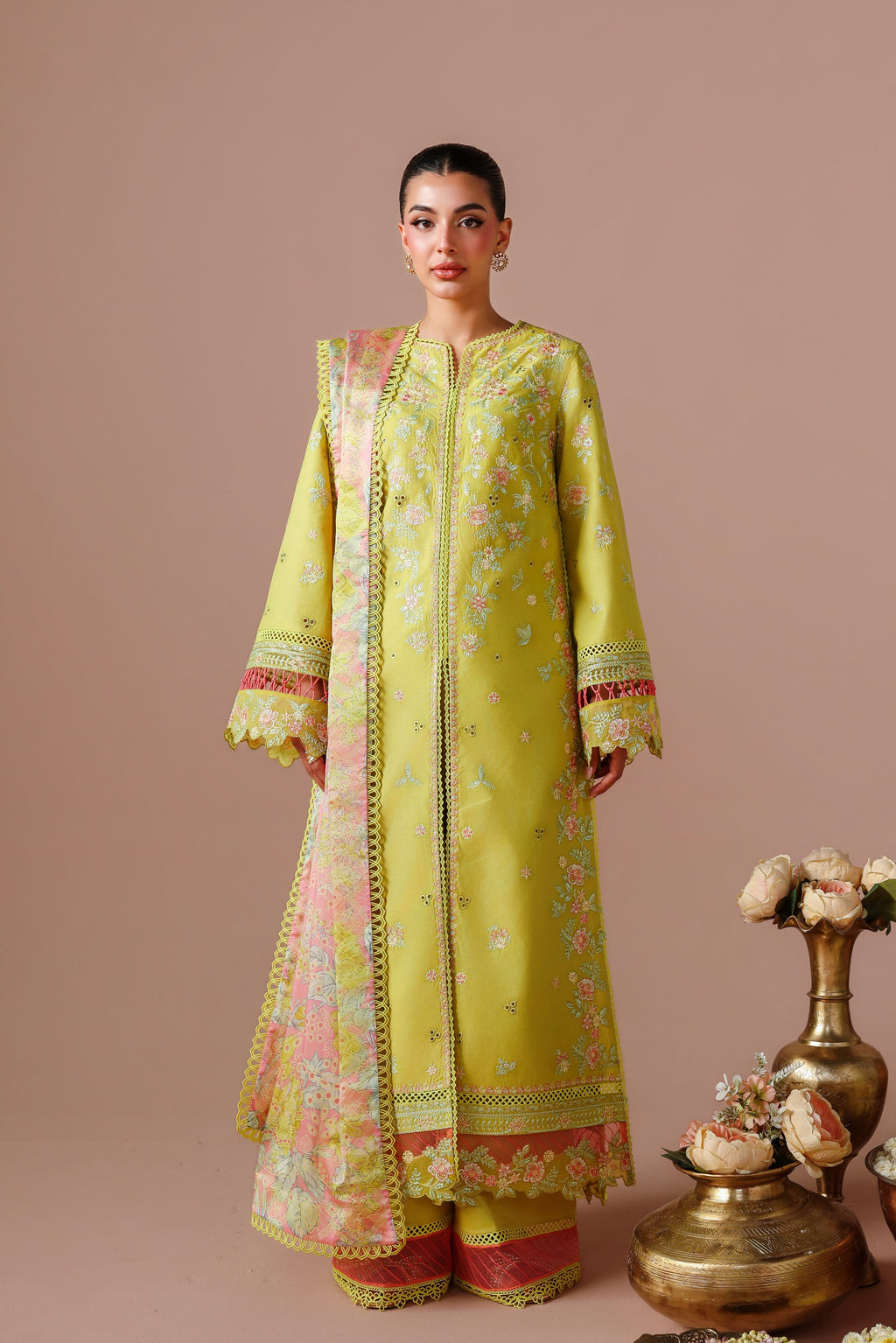 Zarmina Cotton Pakistani Summer Dresses - Akbar Aslam - 1