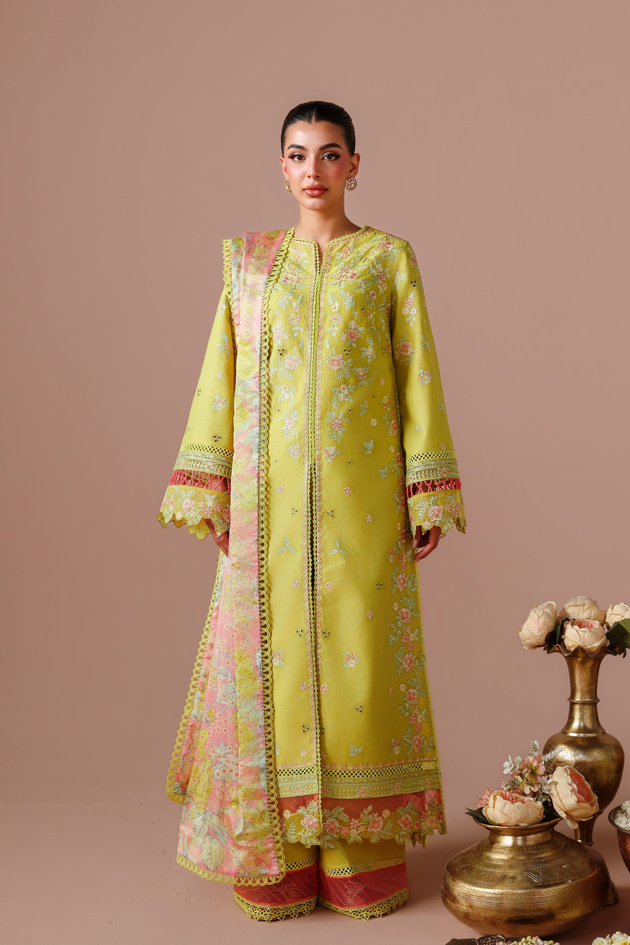 Zarmina Cotton Pakistani Summer Dresses - Akbar Aslam - 1