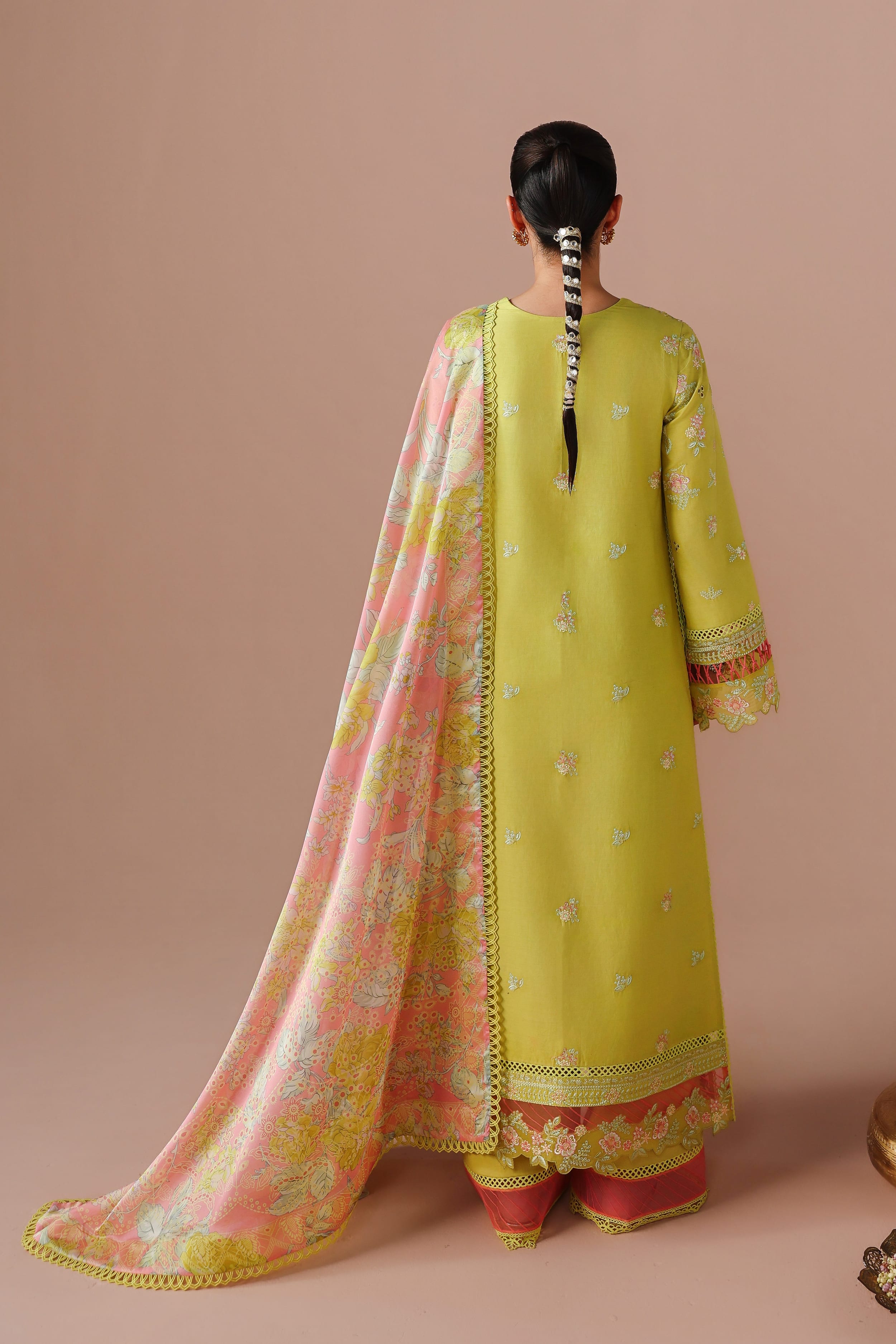 Zarmina Cotton Pakistani Summer Dresses - Akbar Aslam - 4