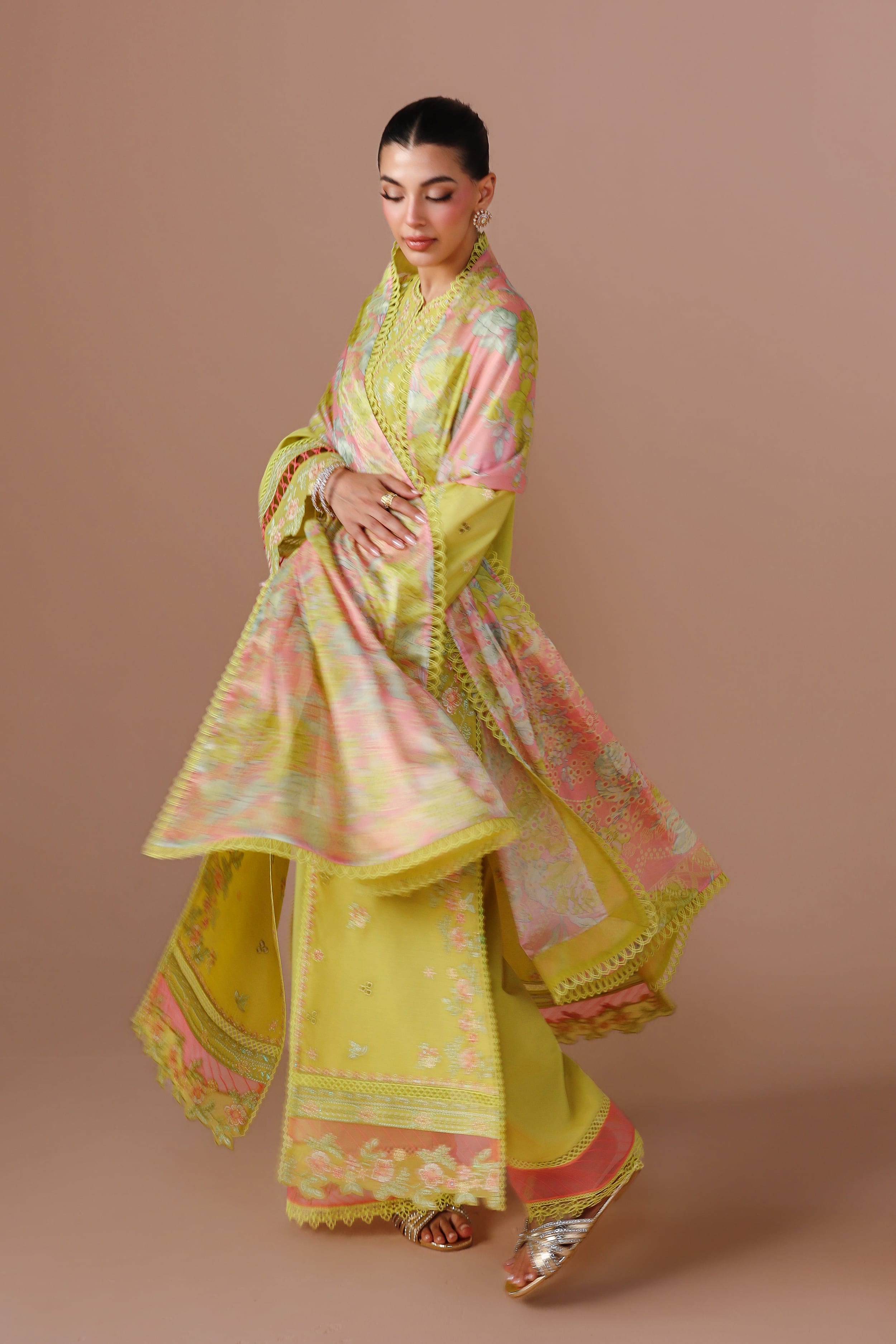 Zarmina Cotton Pakistani Summer Dresses - Akbar Aslam - 5
