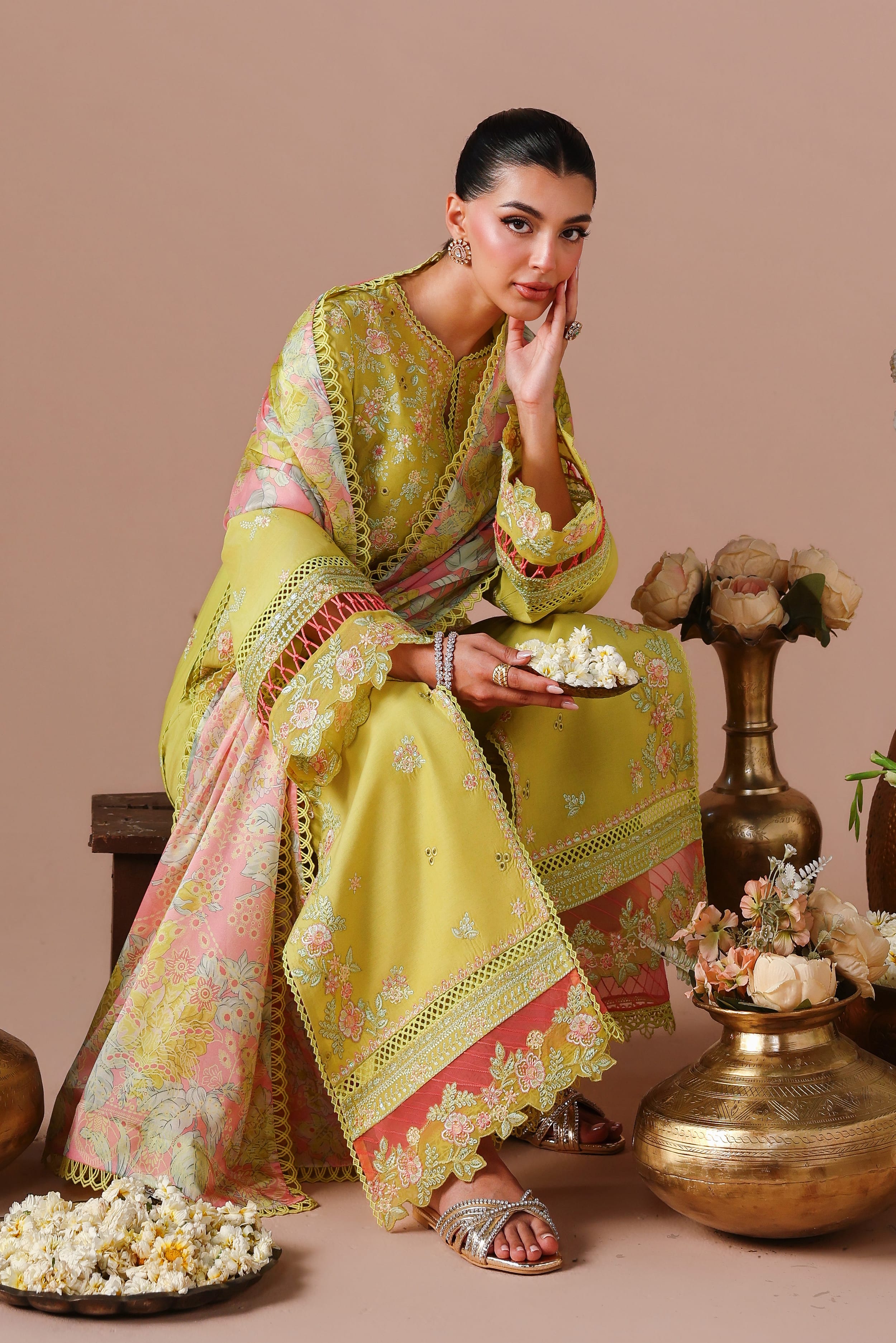 Zarmina Cotton Pakistani Summer Dresses - Akbar Aslam - 7