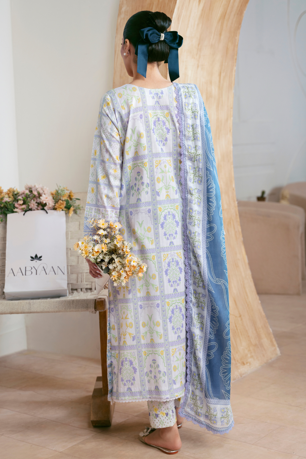 FALAK (AP-04) Lawn Pakistani Summer Dresses - AABYAAN - 3