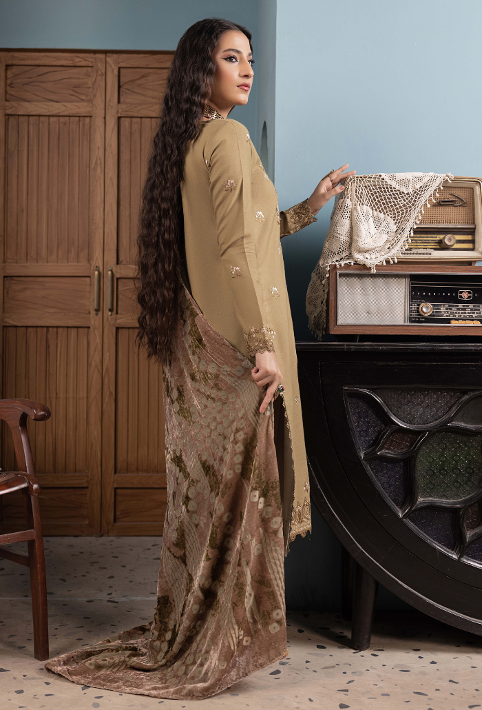 ZOUQ - D02 Premium Fabric Pakistani Winter Dresses - Humdum - 2