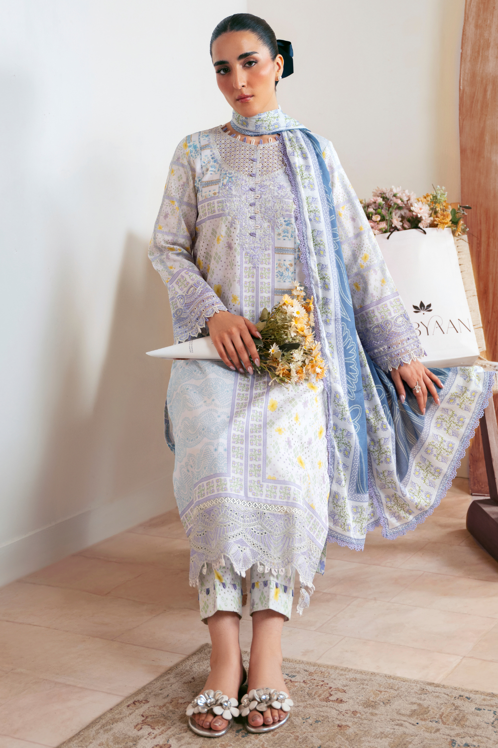 FALAK (AP-04) Lawn Pakistani Summer Dresses - AABYAAN - 2