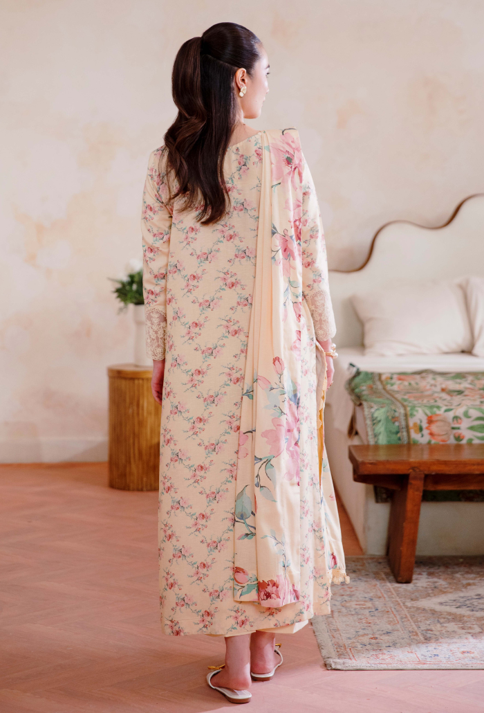 LAYLA - D04 Organza Pakistani Winter Dresses - Humdum - 2