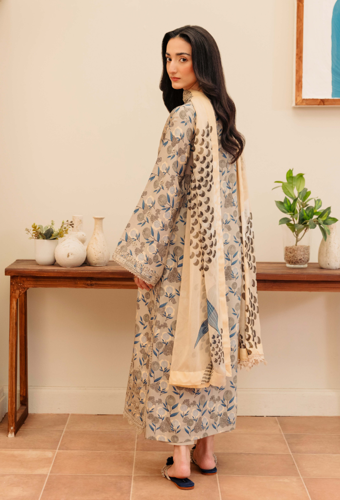 MIRAL - D04 Chiffon Pakistani Winter Dresses - Humdum - 2