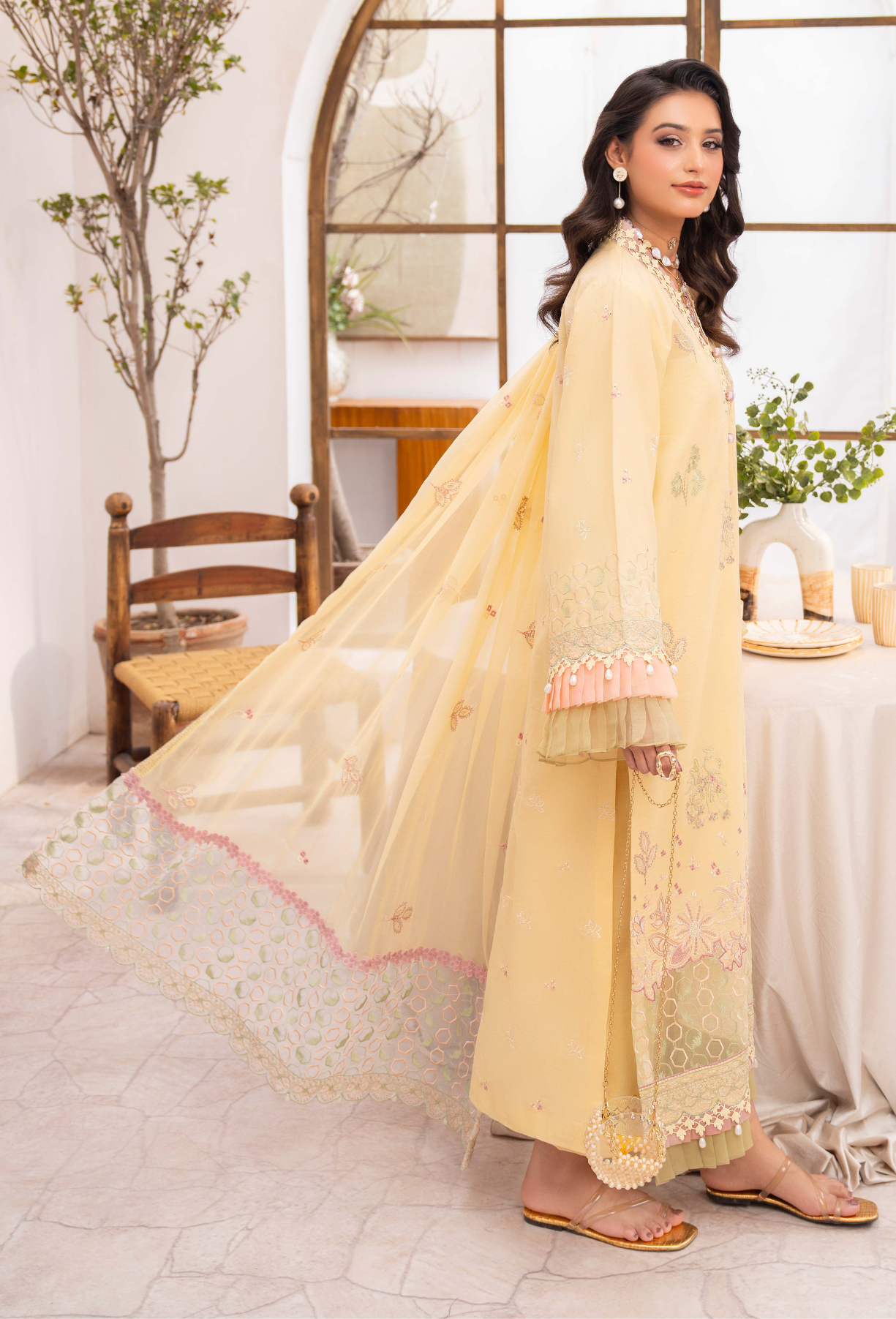 NAYAB - D02 Chiffon Pakistani Summer Dresses - Humdum - 2