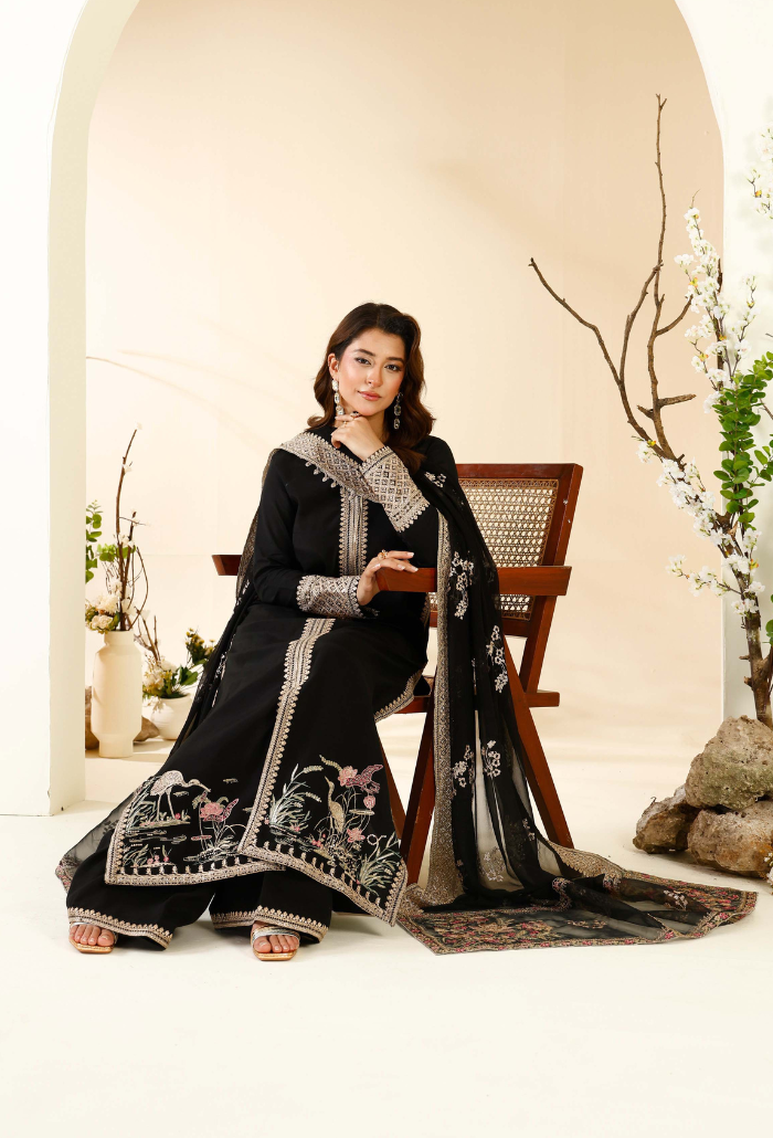 Rabt - D03 Raw Silk Pakistani Formal Dresses - Humdum - 5