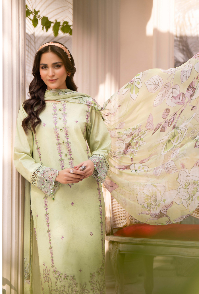 Summer Breeze - D04 Chiffon Pakistani Summer Dresses - Humdum - 4