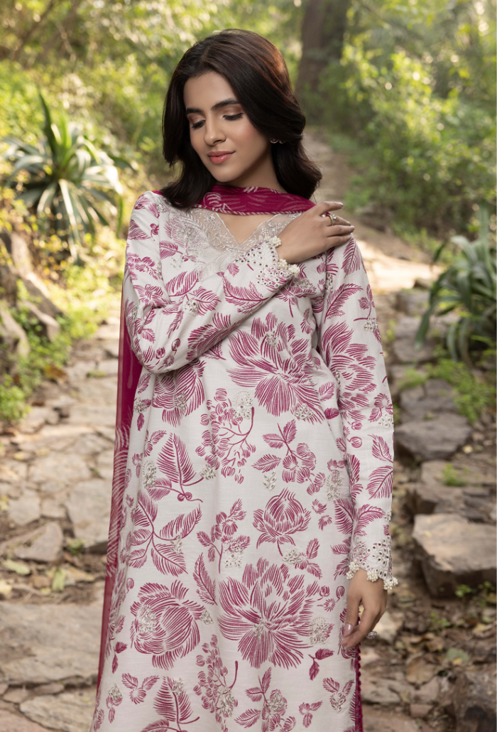 Eden Garden - D04 Chiffon Pakistani Summer Dresses - Humdum - 4
