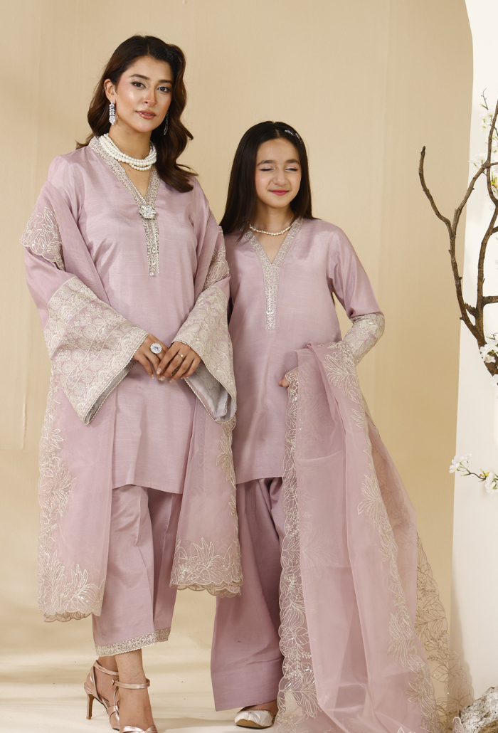 Rabt - D02 Raw Silk Pakistani Formal Dresses - Humdum - 7