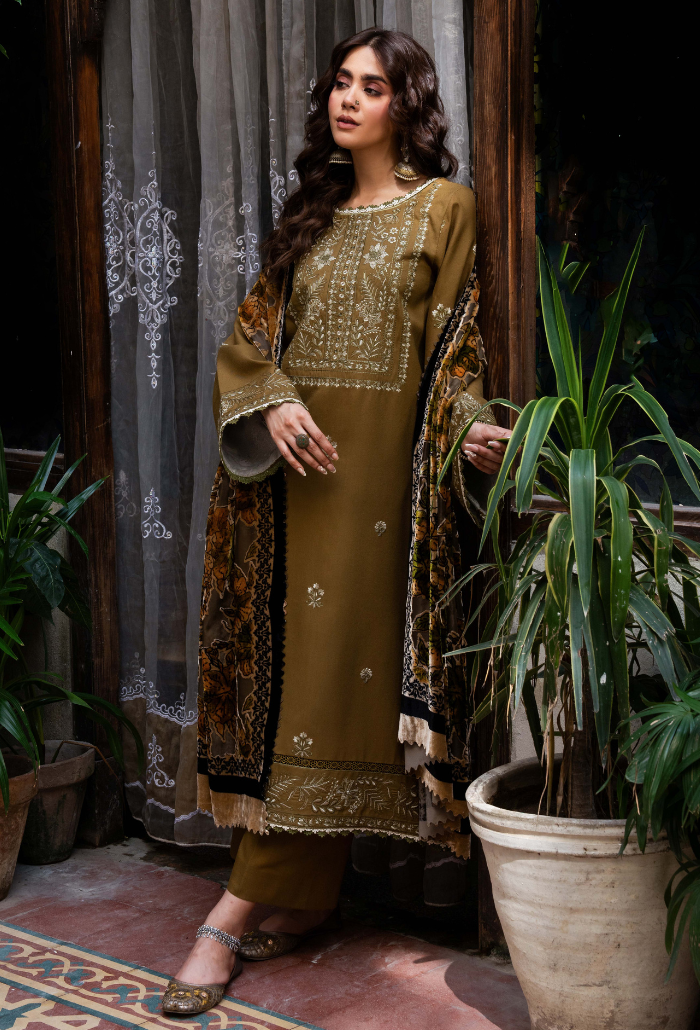 ZOUQ CHAPTER 2 - D02 Premium Fabric Pakistani Winter Dresses - Humdum - 3