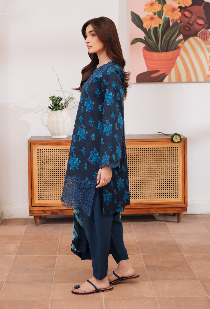 Summer Breeze'3 - D02 Organza Pakistani Summer Dresses - Humdum - 3
