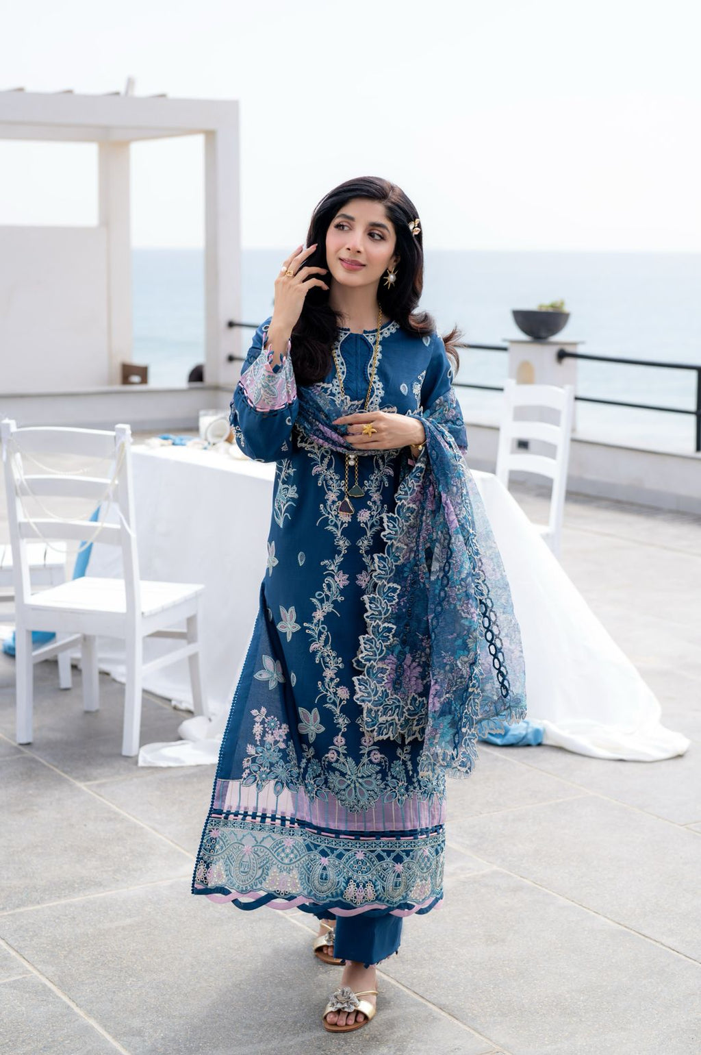 AZURA (AS-03) Jacquard Pakistani Summer Dresses - aabyaan - 4