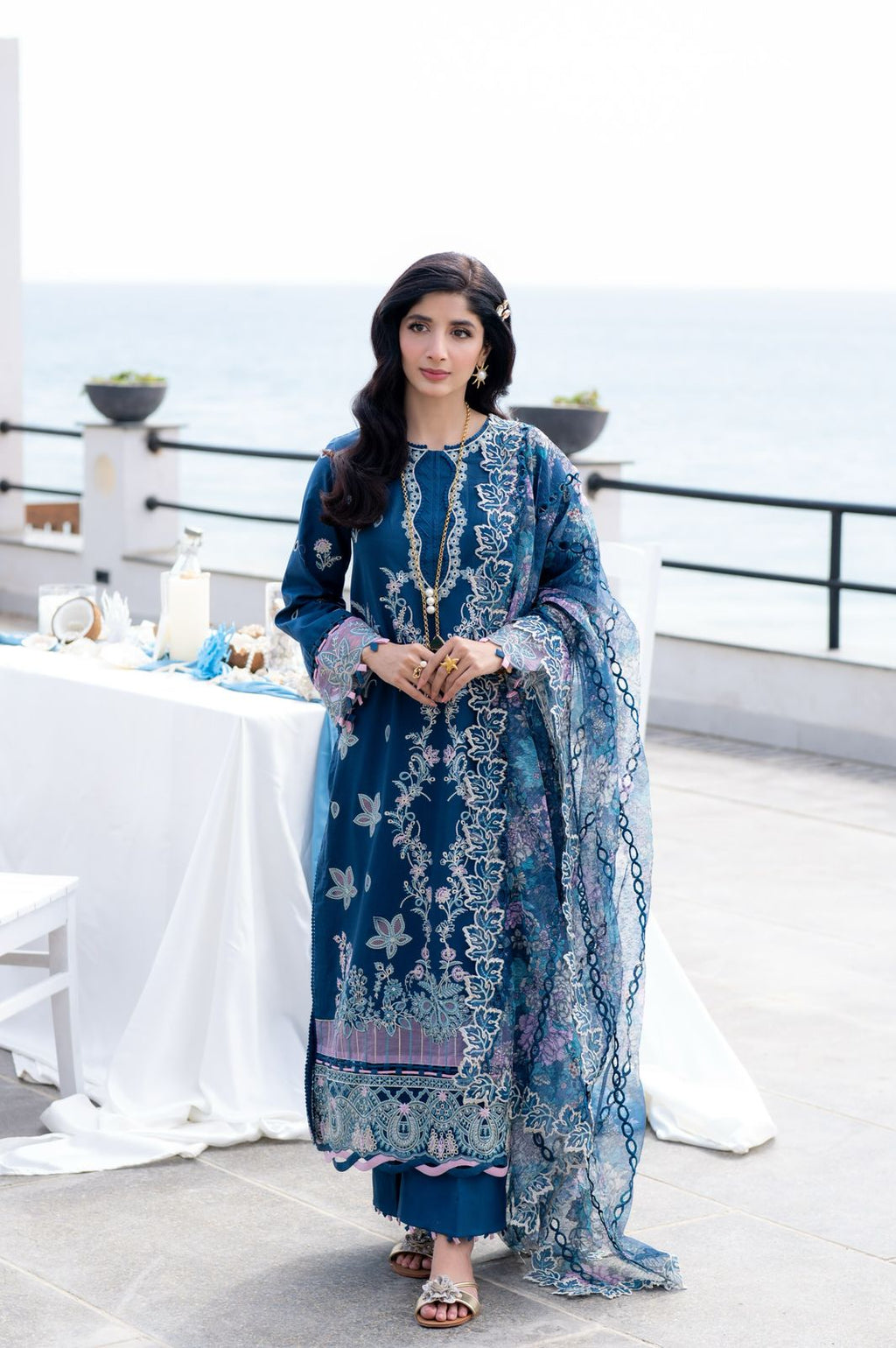 AZURA (AS-03) Jacquard Pakistani Summer Dresses - aabyaan - 3