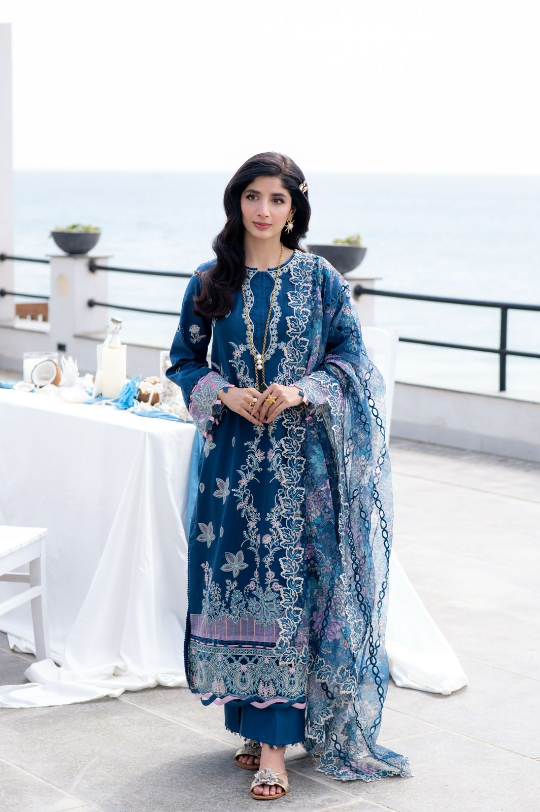 AZURA (AS-03) Jacquard Pakistani Summer Dresses - aabyaan - 3