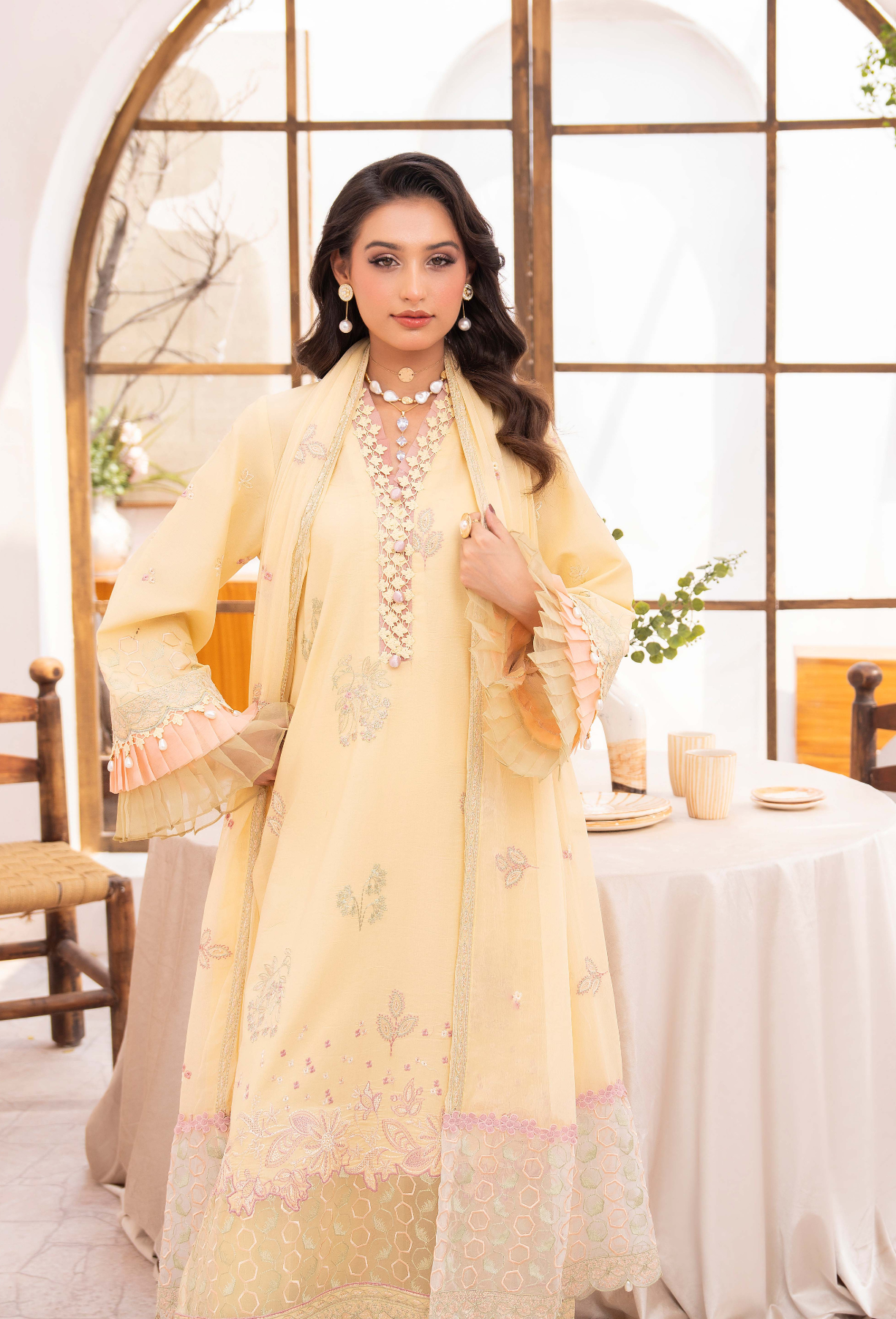 NAYAB - D02 Chiffon Pakistani Summer Dresses - Humdum - 3
