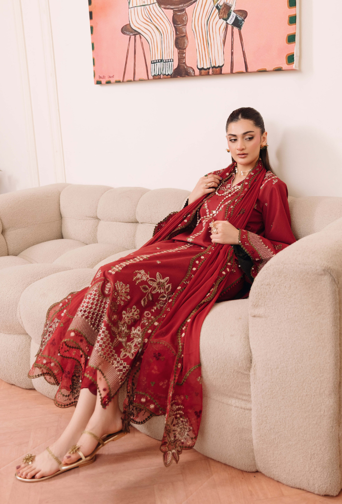 Mirha'2 - D09 Organza Pakistani Summer Dresses - Humdum - 4
