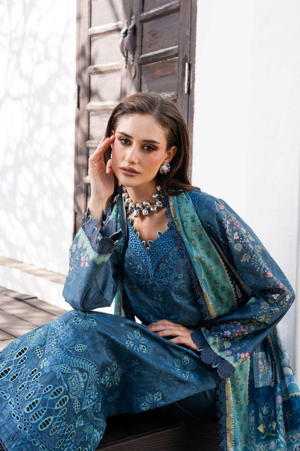 ZERIEL (AZ-08) Lawn Pakistani Summer Dresses - aabyaan - 4