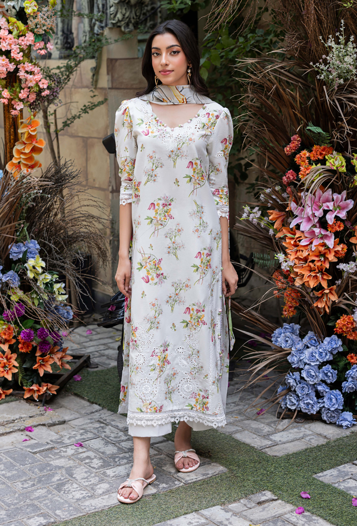 EDEN GARDEN CHAPTER 2 D09 Chiffon Pakistani Summer Dresses - Humdum - 2
