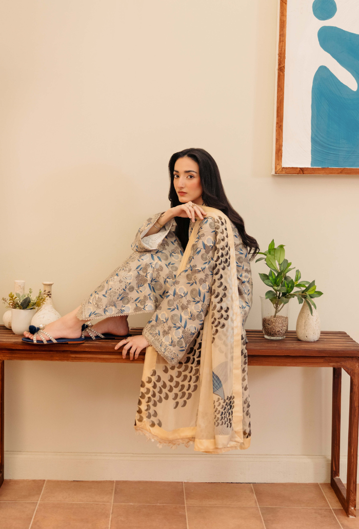 MIRAL - D04 Chiffon Pakistani Winter Dresses - Humdum - 4