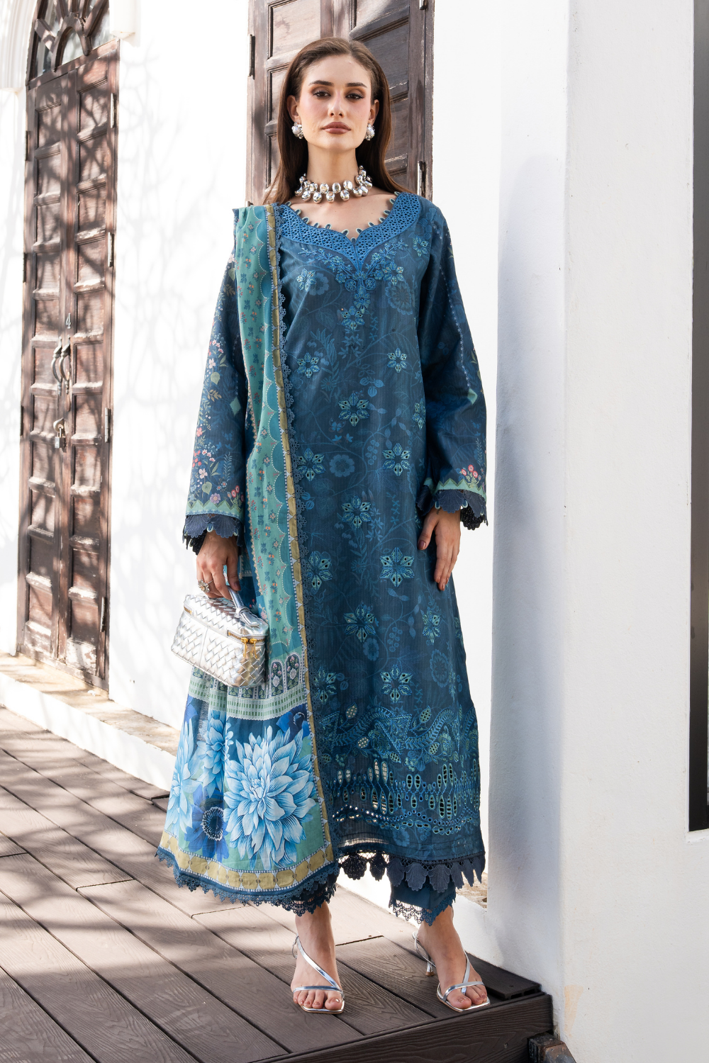 ZERIEL (AZ-08) Lawn Pakistani Summer Dresses - aabyaan - 5