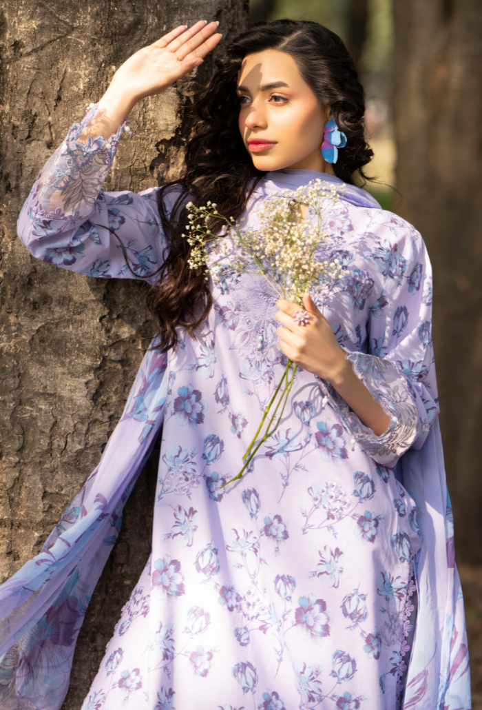 Eden Garden Chapter 3 - D09 Chiffon Pakistani Summer Dresses - Humdum - 4