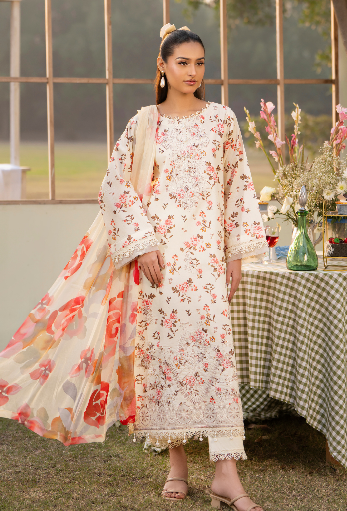 Gardenia'26 - D05 Chiffon Pakistani Summer Dresses - Humdum - 2