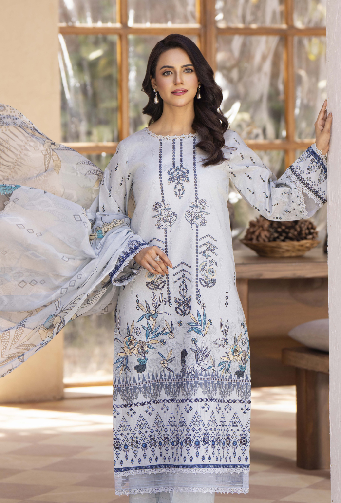 Zarwisha-D03 Chiffon Pakistani Summer Dresses - Humdum - 4
