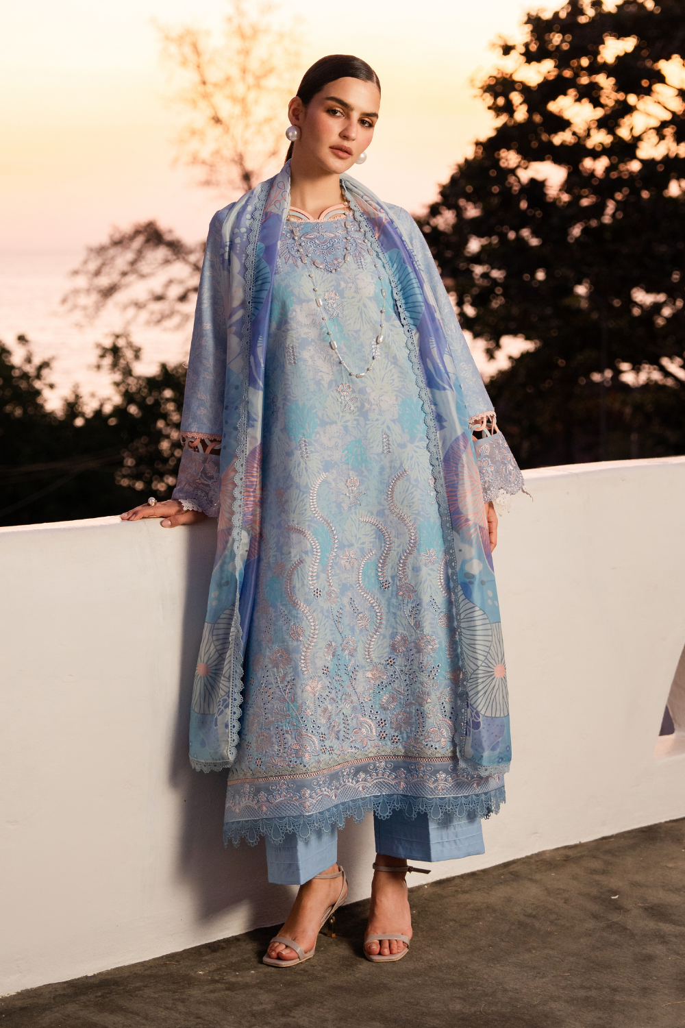CALINA (AZ-09) Lawn Pakistani Summer Dresses - aabyaan - 2
