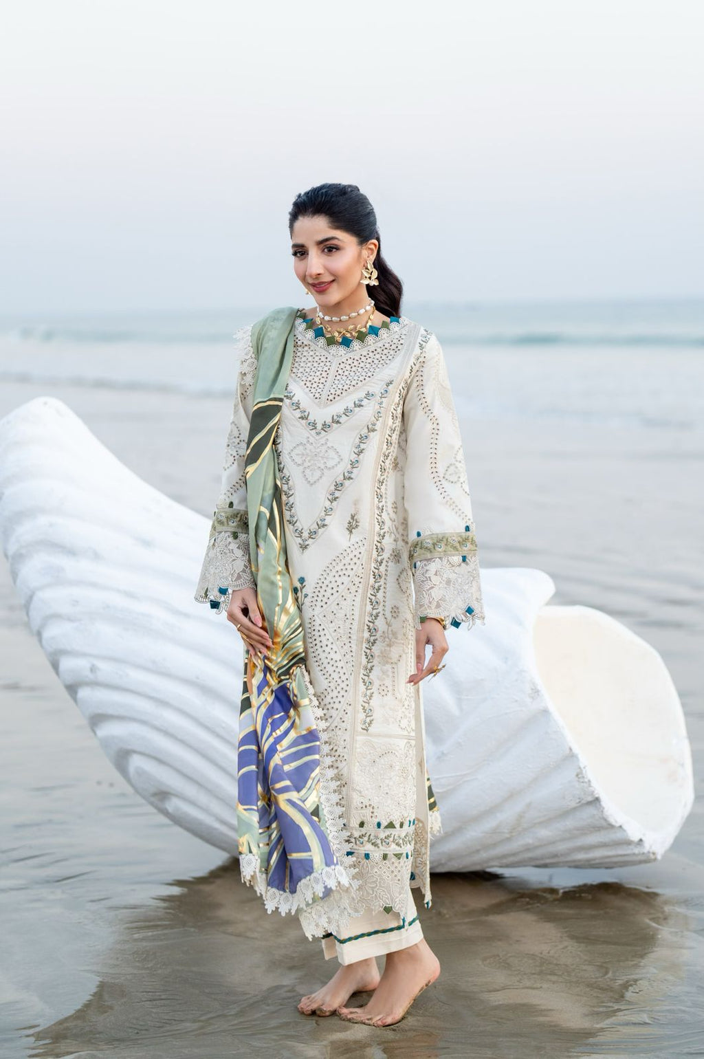 ARSIN (AS-04) Cotton Pakistani Summer Dresses - aabyaan - 2