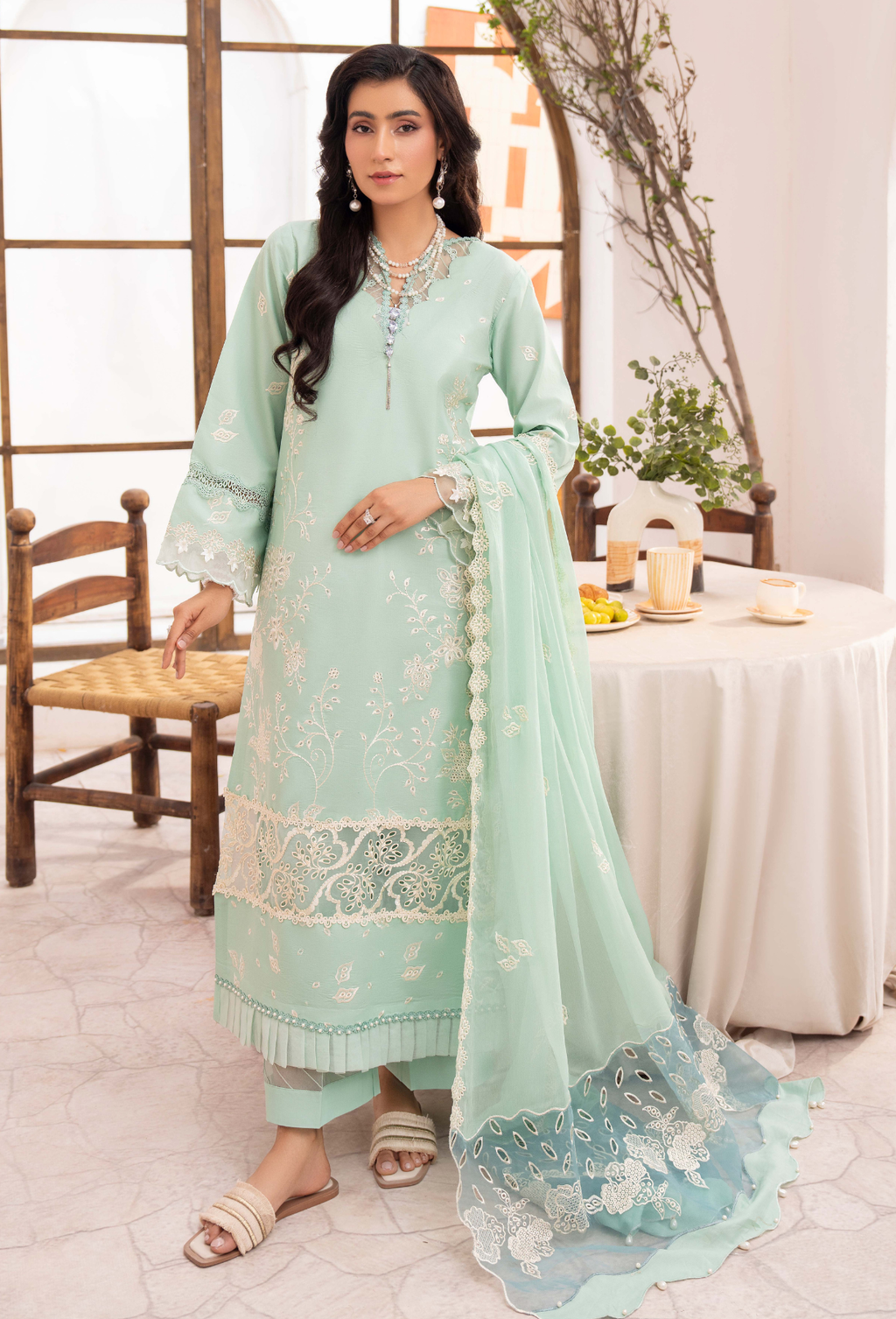 NAYAB - D07 Chiffon Pakistani Summer Dresses - Humdum - 1