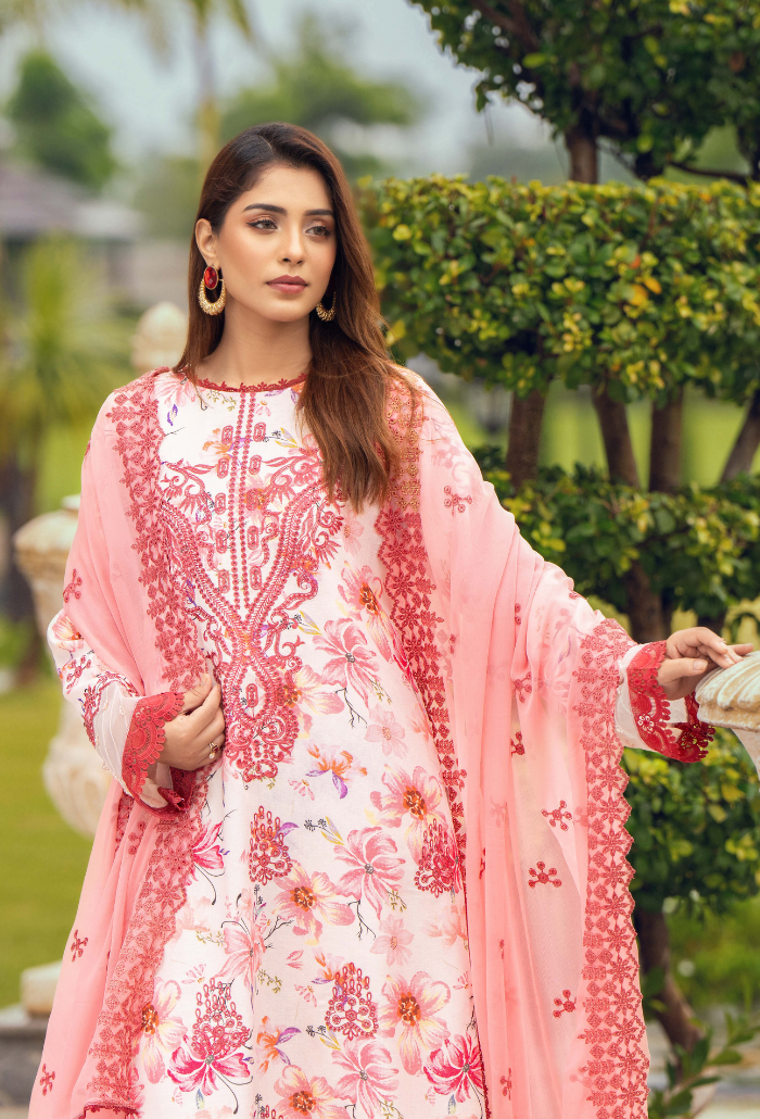 Diva - D07 Chiffon Pakistani Winter Dresses - Humdum - 3