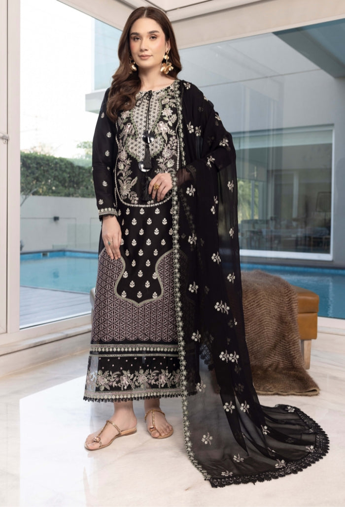 Dilkash - D08 Organza Pakistani Summer Dresses - Humdum - 1