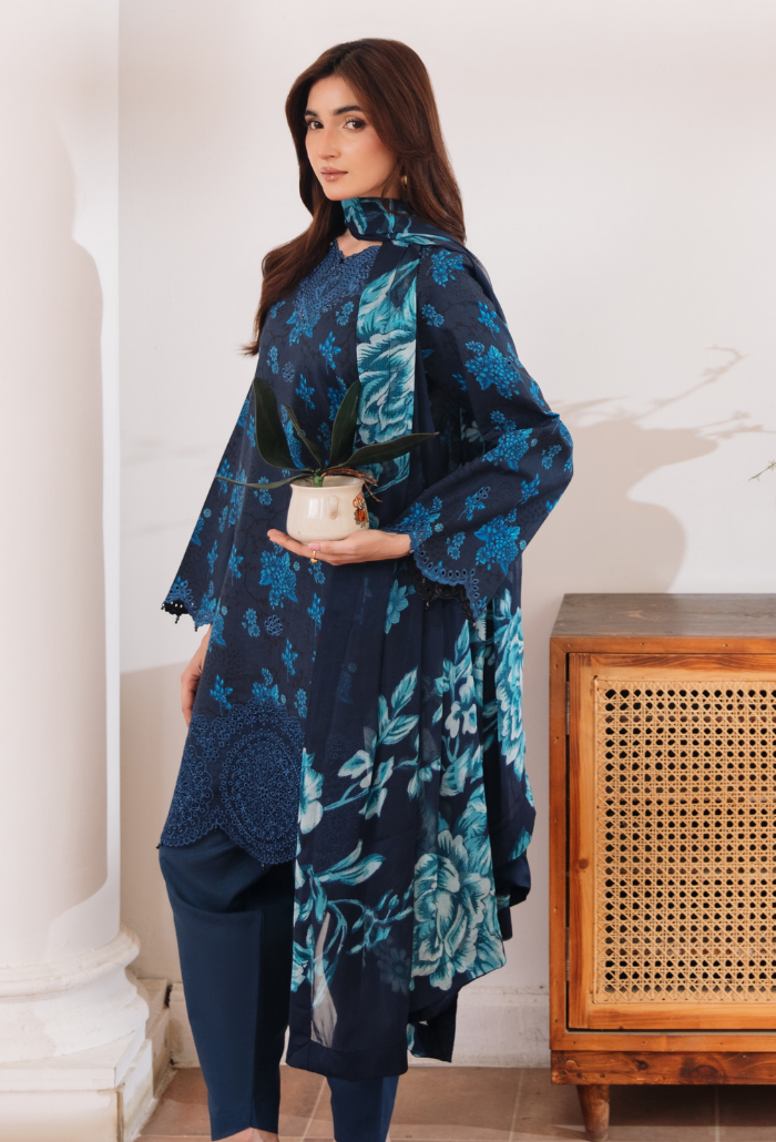 Summer Breeze'3 - D02 Organza Pakistani Summer Dresses - Humdum - 4