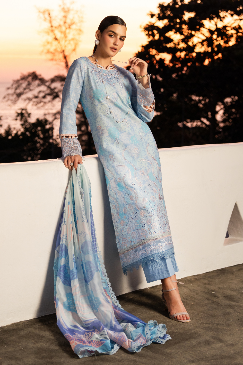 CALINA (AZ-09) Lawn Pakistani Summer Dresses - aabyaan - 1
