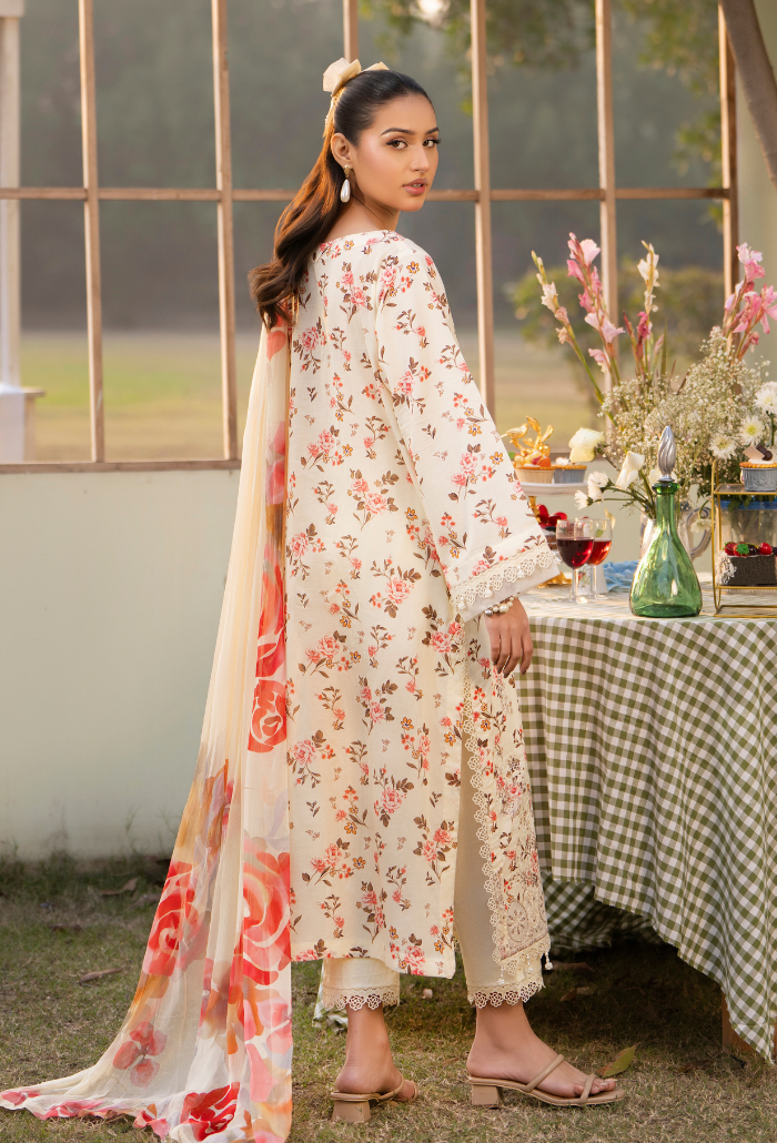 Gardenia'26 - D05 Chiffon Pakistani Summer Dresses - Humdum - 3
