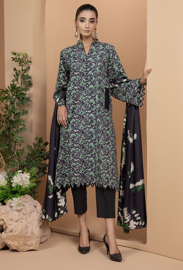 Zara - D04 Khaddar Pakistani Winter Dresses - Humdum - 1
