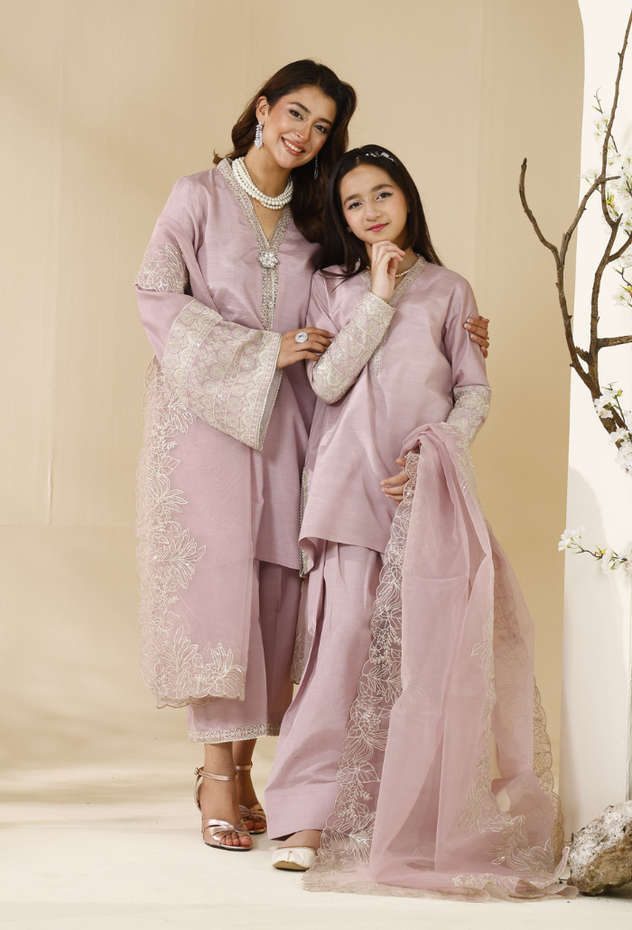 Rabt - D02 Raw Silk Pakistani Formal Dresses - Humdum - 1