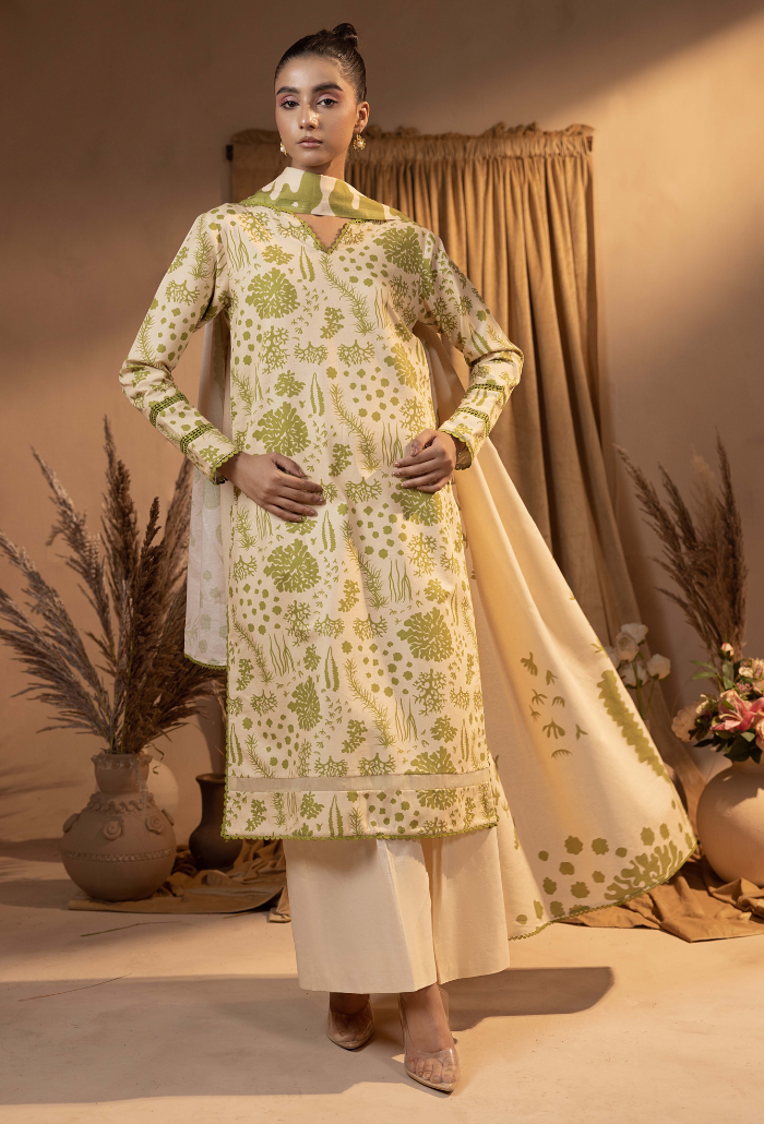 Raya - D07 Khaddar Pakistani Winter Dresses - Humdum - 1