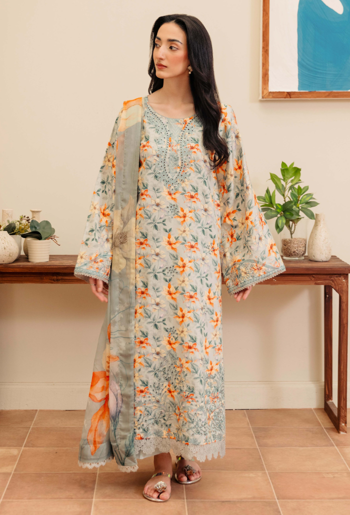 MIRAL - D01 Chiffon Pakistani Winter Dresses - Humdum - 1